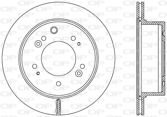 OPEN PARTS Тормозной диск BDR2483.20